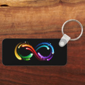 Infinity symbol of rainbow comets schlüsselanhänger (Vorderseite)