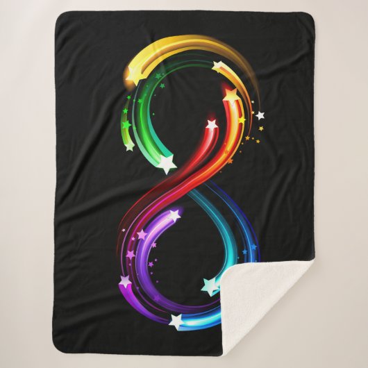 Infinity symbol of rainbow comets sherpadecke (Vorderseite)