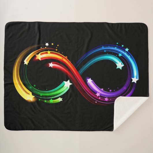 Infinity symbol of rainbow comets sherpadecke (Vorderseite (Horizontal))