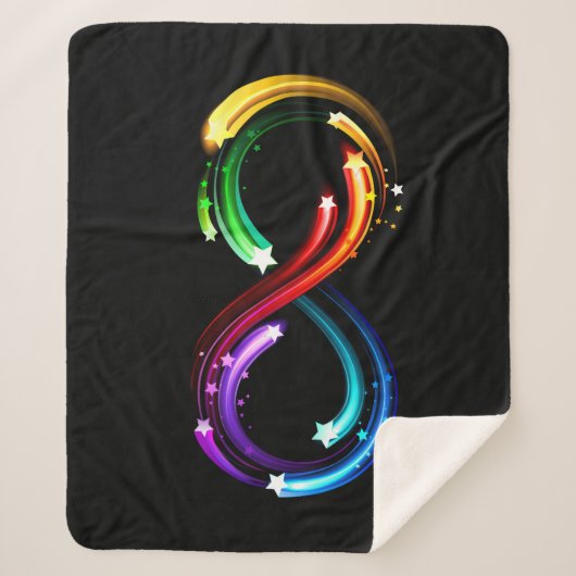 Infinity symbol of rainbow comets sherpadecke (Vorderseite)