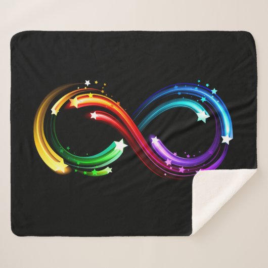 Infinity symbol of rainbow comets sherpadecke (Vorderseite (Horizontal))