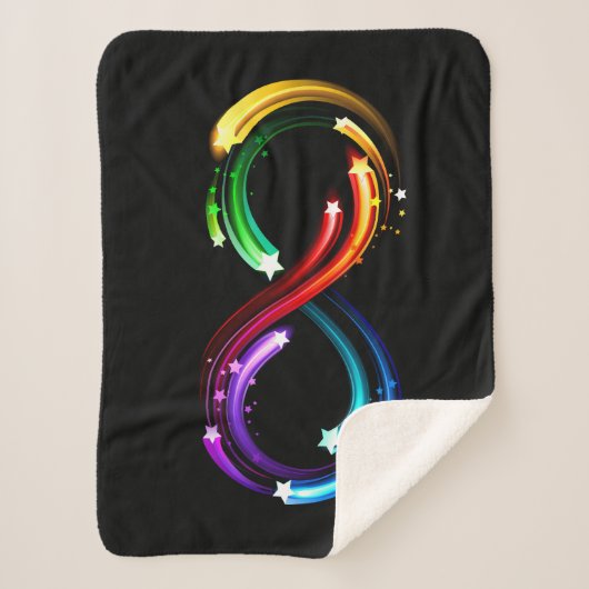 Infinity symbol of rainbow comets sherpadecke (Vorderseite)