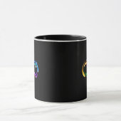Infinity symbol of rainbow comets tasse (Zentrum)