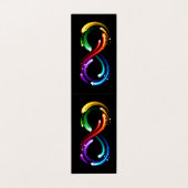 Infinity symbol of rainbow comets visitenkarten (Außenseite Aufgefaltet)