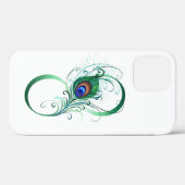 Infinity Symbol with Peacock Feather Case-Mate iPhone Hülle (Rückseite (Horizontal))