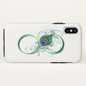 Infinity Symbol with Peacock Feather Case-Mate iPhone Hülle (Rückseite (Horizontal))