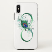 Infinity Symbol with Peacock Feather Case-Mate iPhone Hülle (Rückseite)