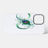 Infinity Symbol with Peacock Feather iPhone Hülle (Rückseite (Horizontal))