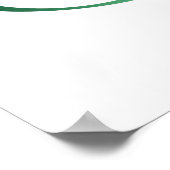 Infinity Symbol with Peacock Feather Poster (Ecke)