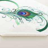 Infinity Symbol with Peacock Feather Sherpadecke (3/4)