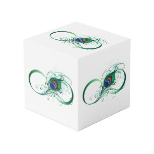 Infinity Symbol with Peacock Feather Würfel