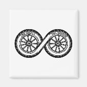 Infinity Two Wheels Freedom Magnet (Vorne)