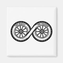 Infinity Two Wheels Freedom Magnet