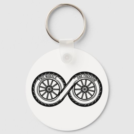 Infinity Two Wheels Freedom Schlüsselanhänger (Vorderseite)