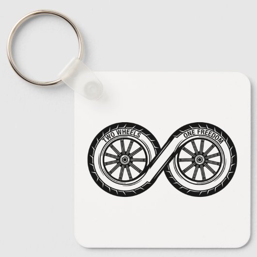 Infinity Two Wheels Freedom Schlüsselanhänger (Vorderseite)