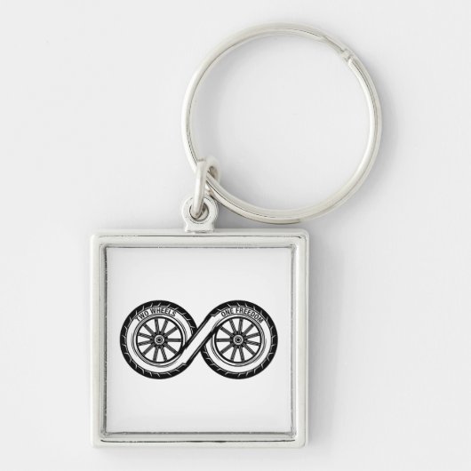 Infinity Two Wheels Freedom Schlüsselanhänger (Vorne)