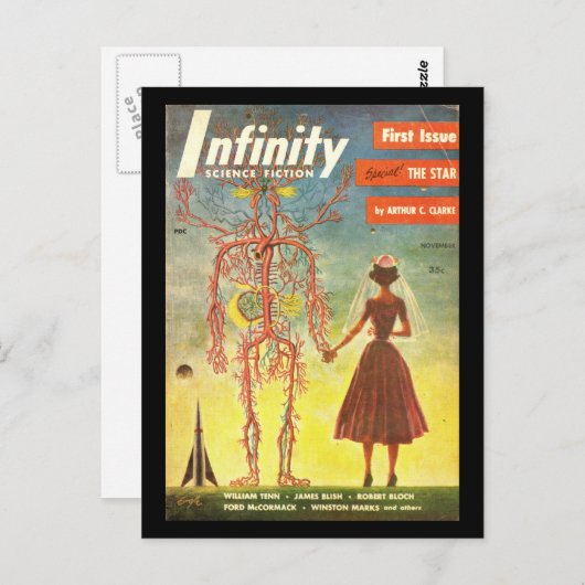 Infinity v01 n01 (1955-11.Royal)_Pulp Art Postkarte (Vorne/Hinten)