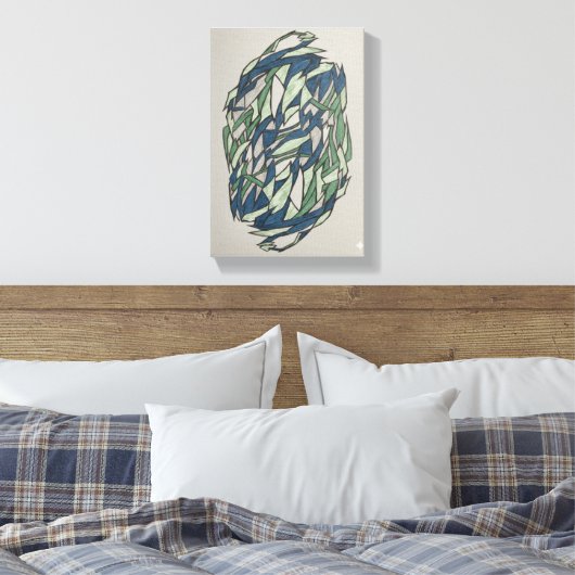 Infinity Web Canvas Leinwanddruck (Insitu (Schlafzimmer))