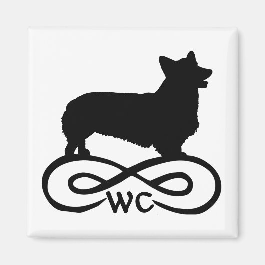 Infinity Welsh Corgi Magnet (Vorne)