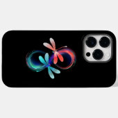 Infinity with glowing dragonflies Case-Mate iPhone hülle (Rückseite (Horizontal))