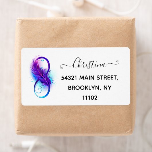 Infinity with Purple Feather (Insitu)