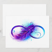 Infinity with Purple Feather Ankündigung (Vorne/Hinten)