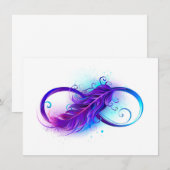 Infinity with Purple Feather Ankündigung (Vorne/Hinten)