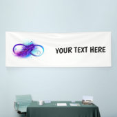 Infinity with Purple Feather Banner (Messeveranstaltung)
