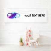 Infinity with Purple Feather Banner (Insitu)