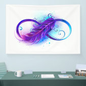 Infinity with Purple Feather Banner (Messe)