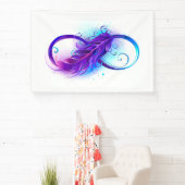 Infinity with Purple Feather Banner (InSitu)