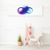 Infinity with Purple Feather Banner (Insitu)