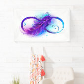 Infinity with Purple Feather Banner (Insitu)