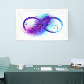 Infinity with Purple Feather Banner (Messeveranstaltung)
