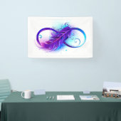 Infinity with Purple Feather Banner (Messe)