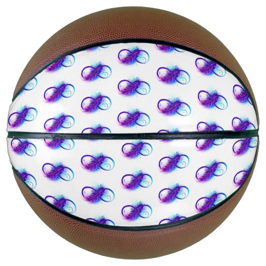 Infinity with Purple Feather Basketball (Vorderseite)