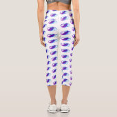 Infinity with Purple Feather Capri Leggings (Rückseite)