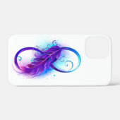 Infinity with Purple Feather Case-Mate iPhone Hülle (Rückseite (Horizontal))