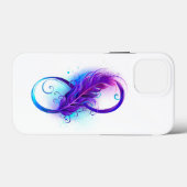 Infinity with Purple Feather Case-Mate iPhone Hülle (Rückseite (Horizontal))