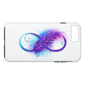 Infinity with Purple Feather Case-Mate iPhone Hülle (Rückseite (Horizontal))