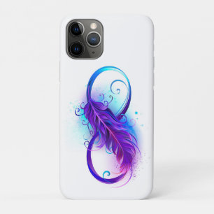 Infinity with Purple Feather Case-Mate iPhone Hülle