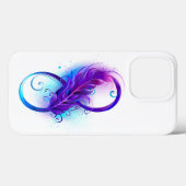 Infinity with Purple Feather Case-Mate iPhone Hülle (Rückseite (Horizontal))