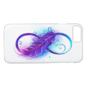 Infinity with Purple Feather Case-Mate iPhone Hülle (Rückseite (Horizontal))