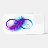 Infinity with Purple Feather Case-Mate iPhone Hülle (Rückseite (Horizontal))