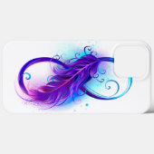 Infinity with Purple Feather Case-Mate iPhone Hülle (Rückseite (Horizontal))