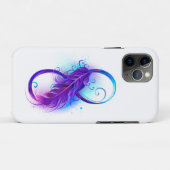Infinity with Purple Feather Case-Mate iPhone Hülle (Rückseite (Horizontal))