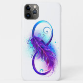Infinity with Purple Feather Case-Mate iPhone Hülle (Rückseite)