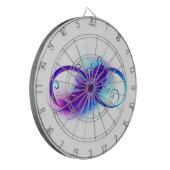 Infinity with Purple Feather Dartscheibe (Vorderseite Links)