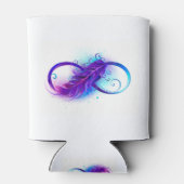 Infinity with Purple Feather Dosenkühler (Rückseite)