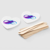 Infinity with Purple Feather Fächer (Non-assembled)